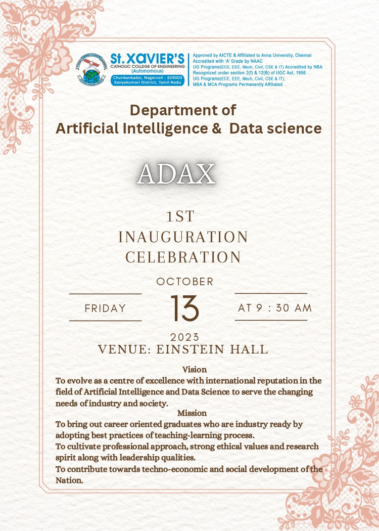 ADAX Ist Inauguration Ceremony

on 13-10-2023