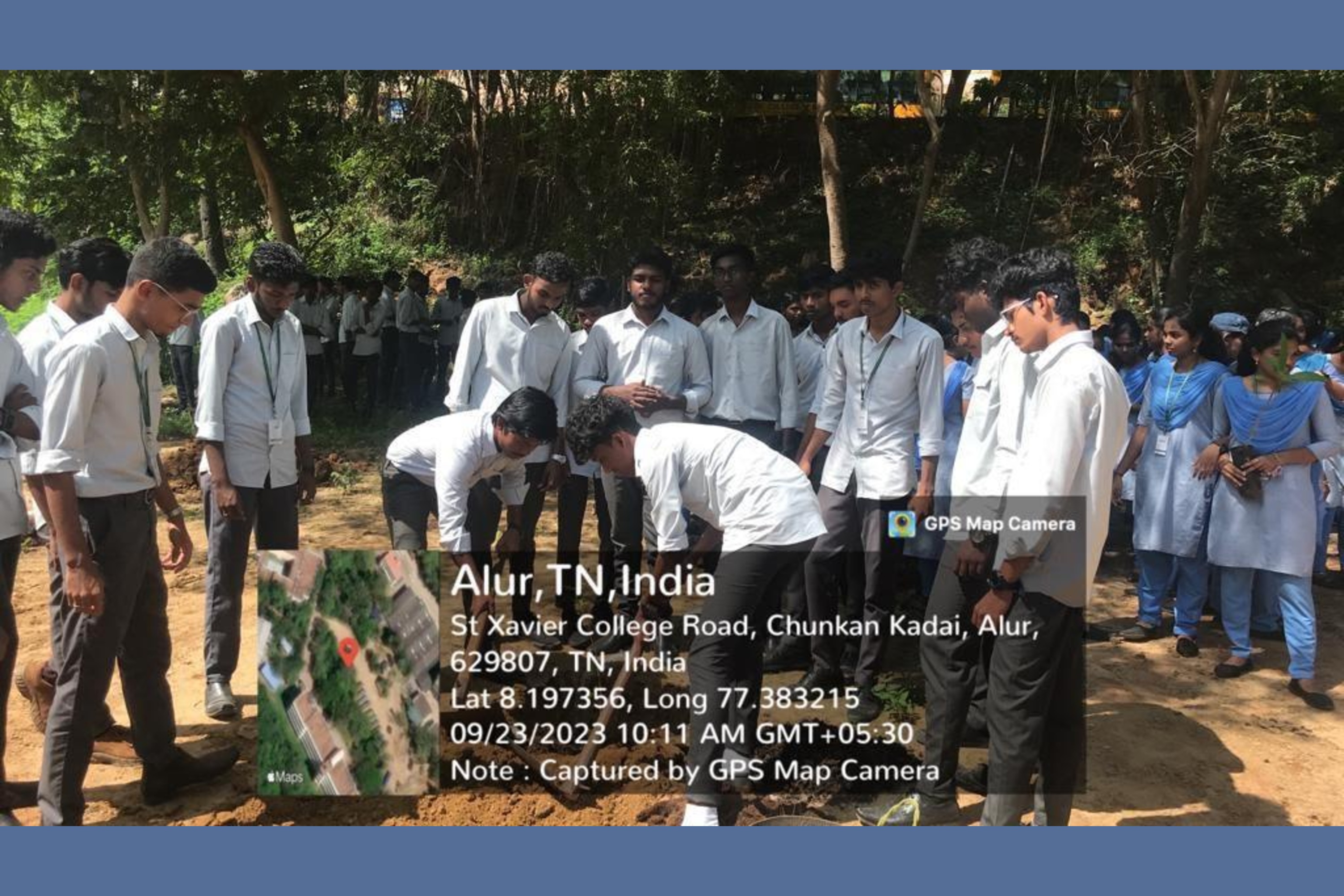 Planting Trees By NSS Volunteers