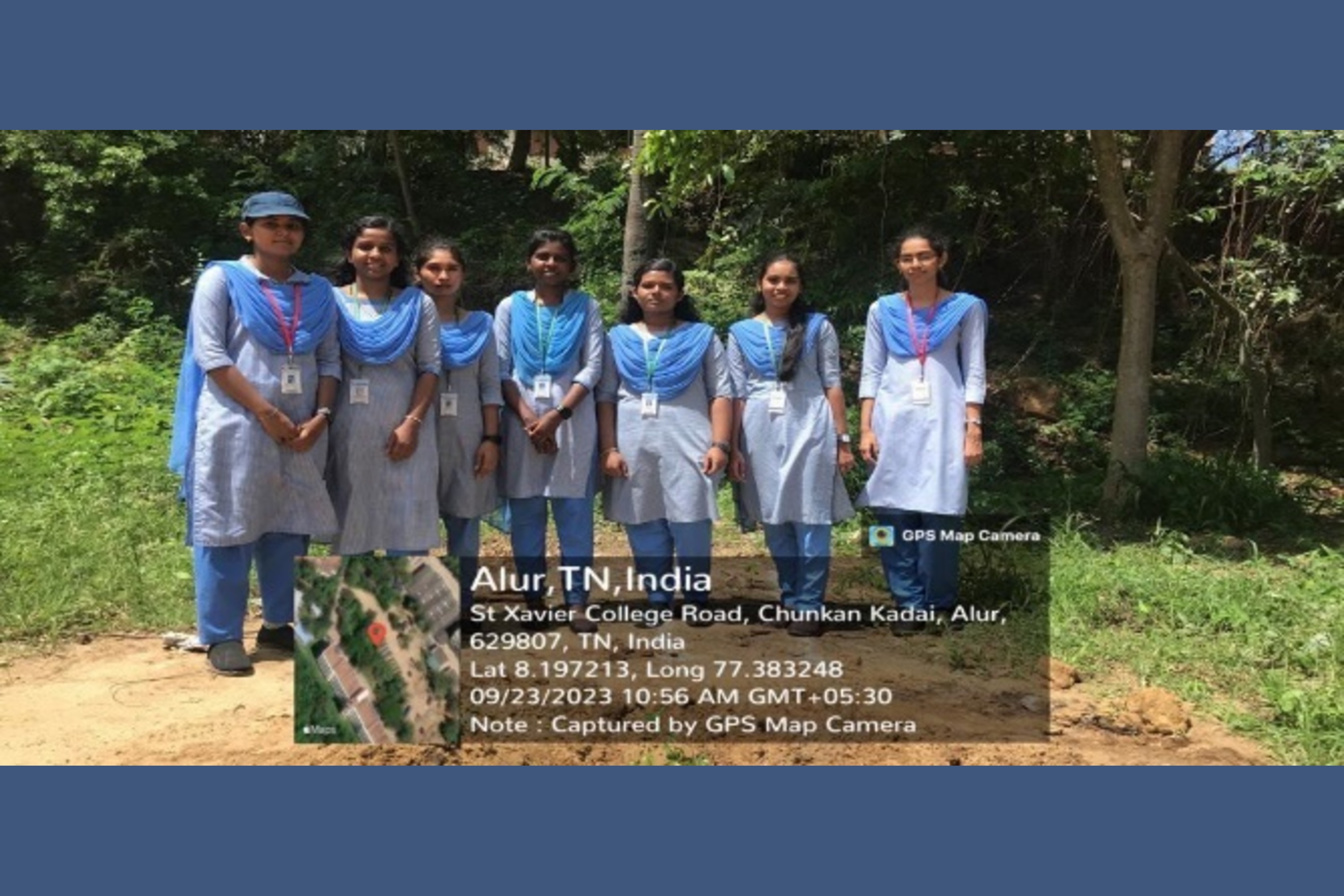 Planting the tree saplings